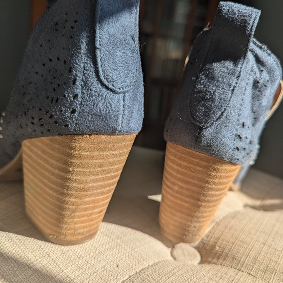 Women's Massini blue ankle boots - size 7.5 - Picture 3 of 6